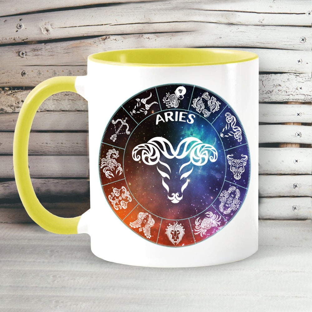 Aries Zodiac Sign Mug the Ram Symbol march 21 April 19 - Etsy