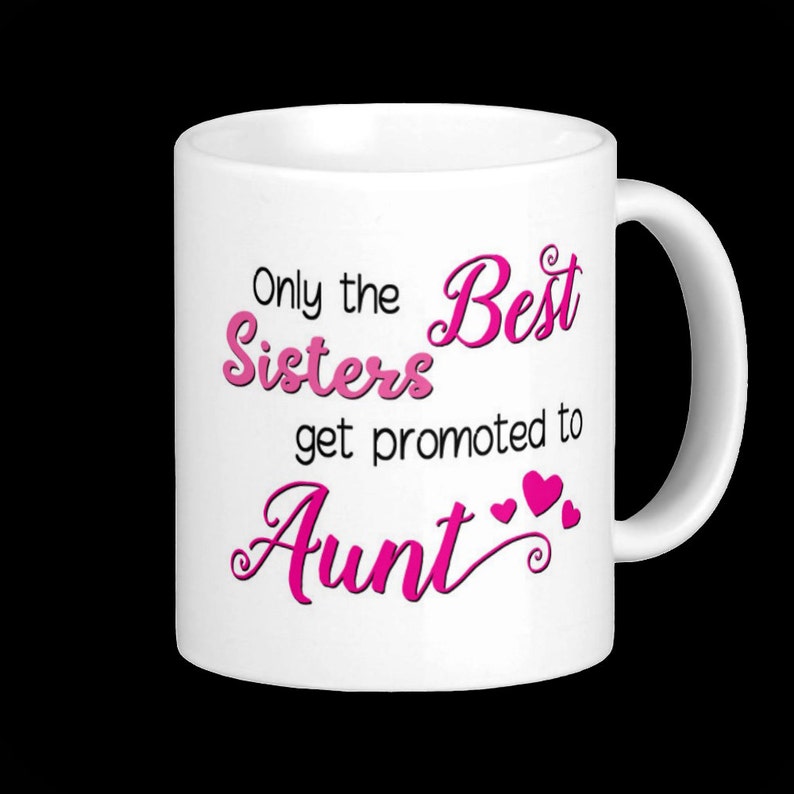 Sottobicchiere Quadrato MDF Lucido 'Only The Best Sisters Get Promoted To Auntie' - Idea Regalo Divertente Per Zia