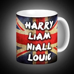 Harry Liam Niall Louie Mug British Flag Design - Parody