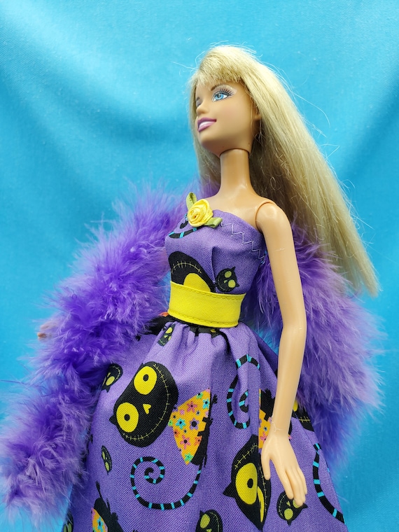 handmade barbie doll clothes Halloween Barbie Ball Gown Dress Toys
