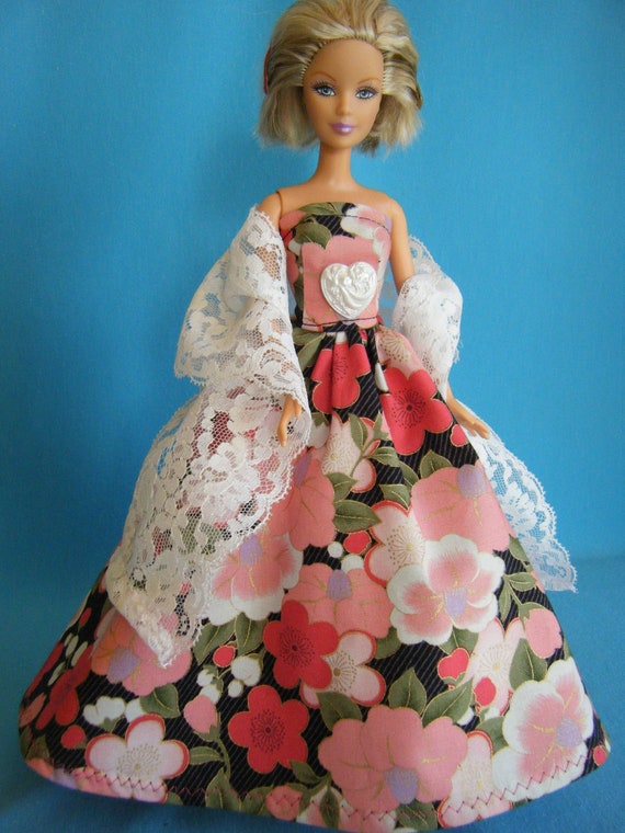 CROCHET KNITTING PATTERN Barbie Fashion doll Bridal gown princess ballgown 1005
