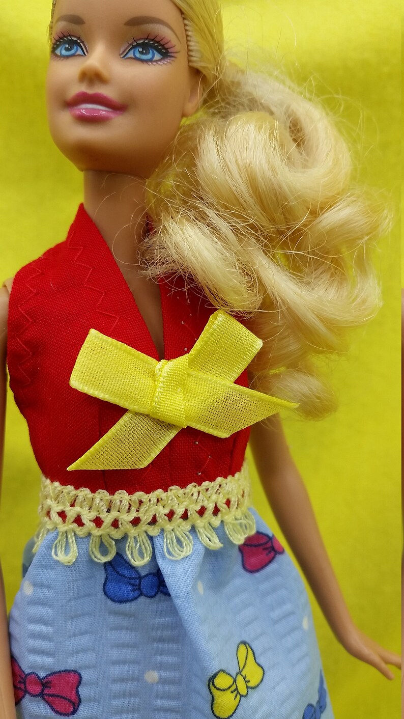 Barbie Vintage 1970s Style Dress handmade barbie clothes | Etsy