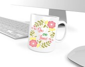Personalized mug - typography - You are love - Mug humor - gift idea - mothers day