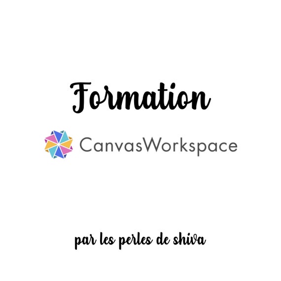 Formation Canvasworkspace En Francais Etsy
