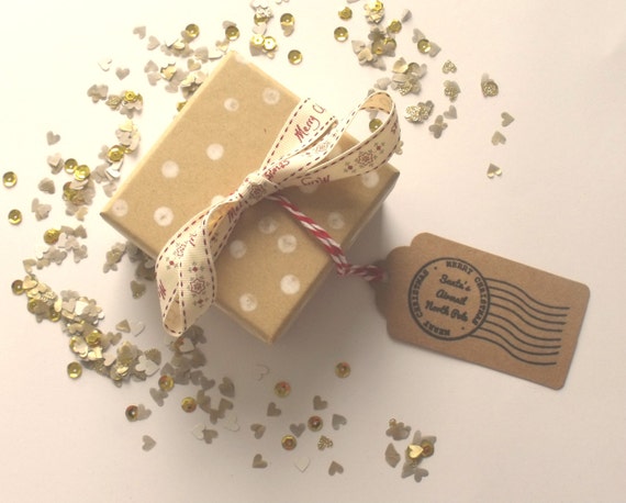 christmas gift tags gift wrapping decoration handmade and etsy