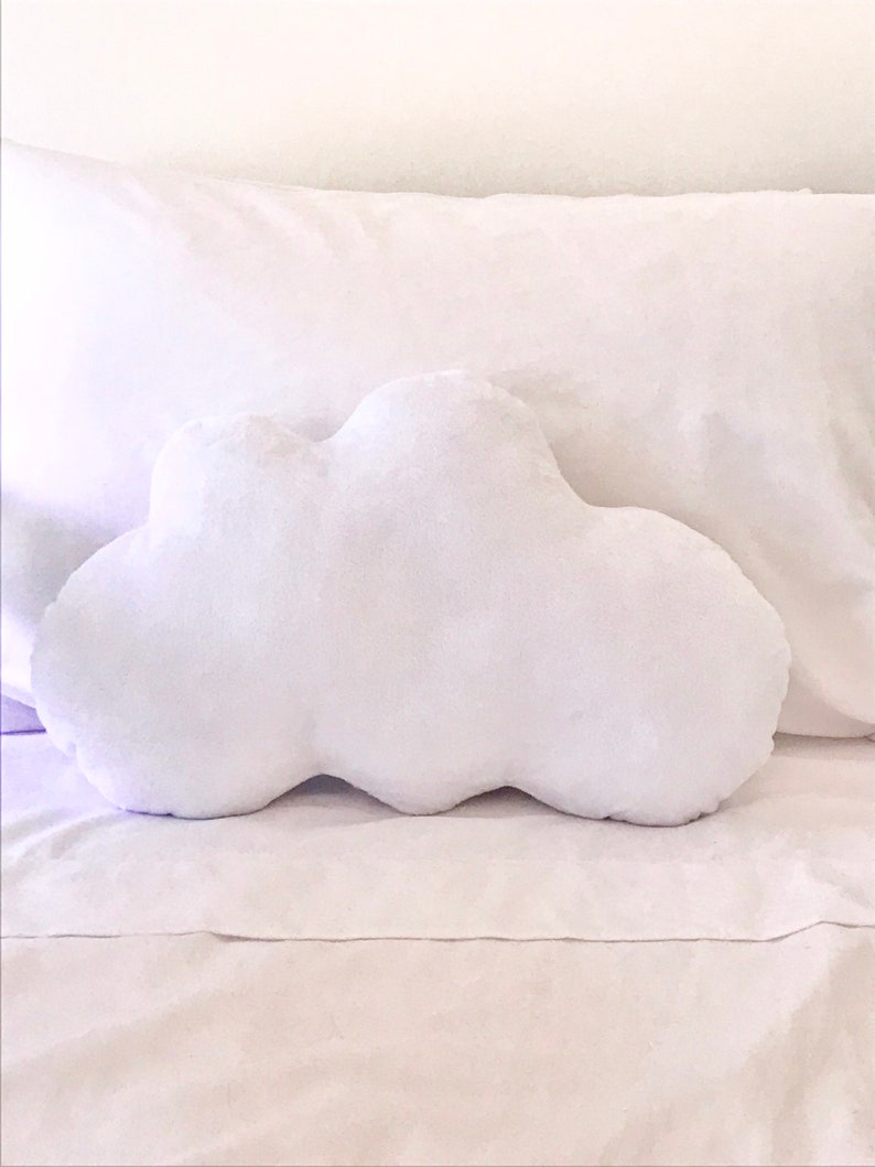 White Cloud Pillow Cloud Shaped Cushion Cloud Plush White Etsy