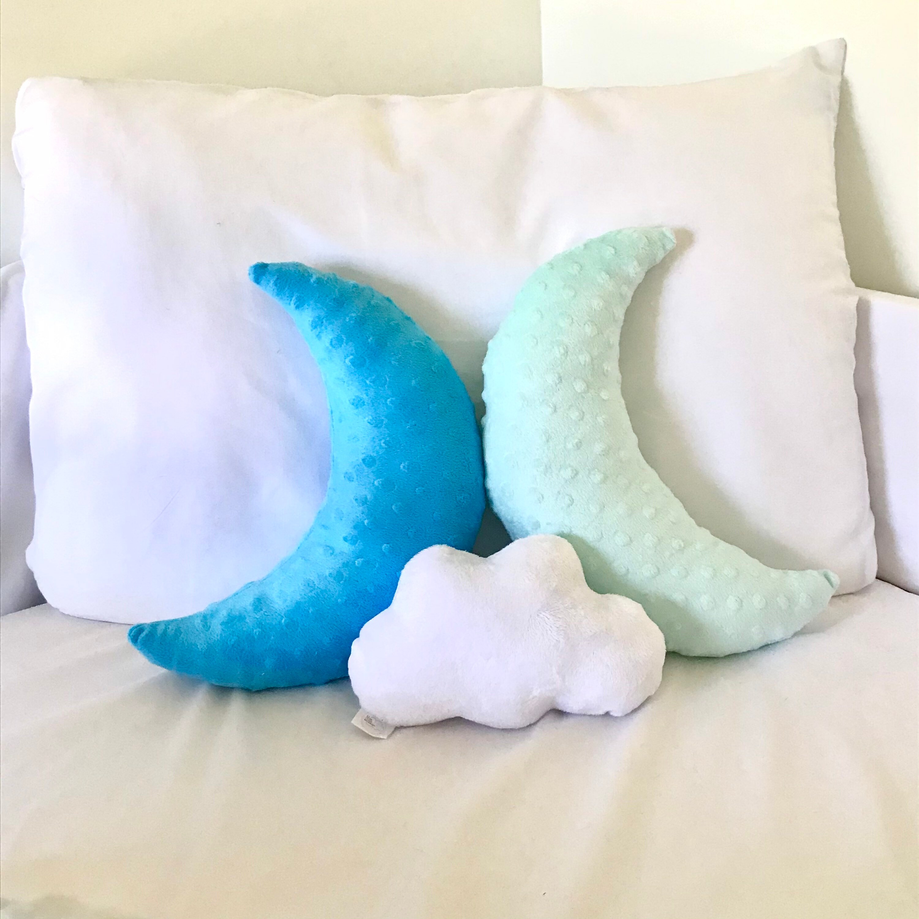 Moon Shaped Pillow Moon Nursery Decor Crescent Moon Moon Etsy