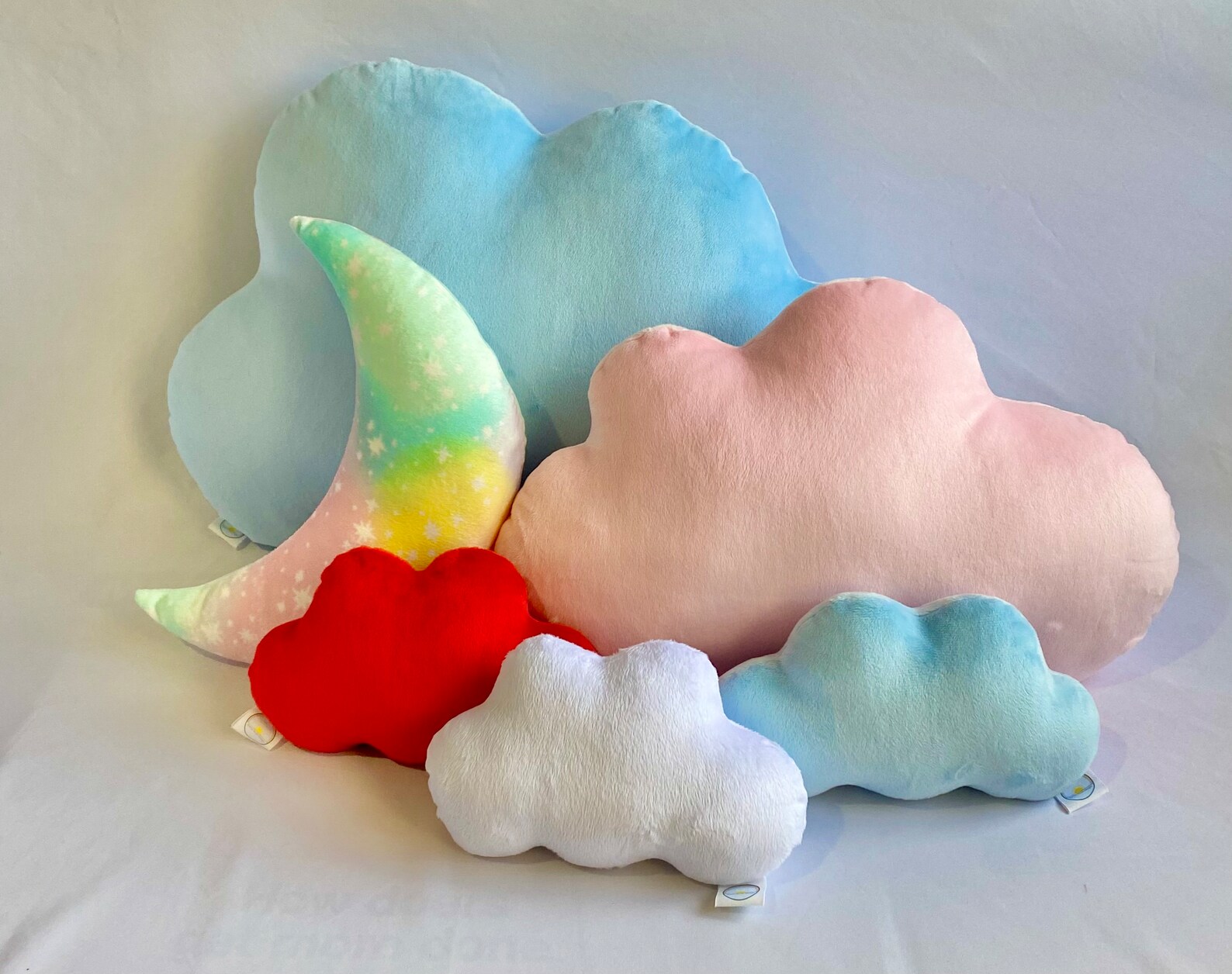 Cloud Shaped Pillows Cloud Cushion Plush Cloud Soft Minky Etsy