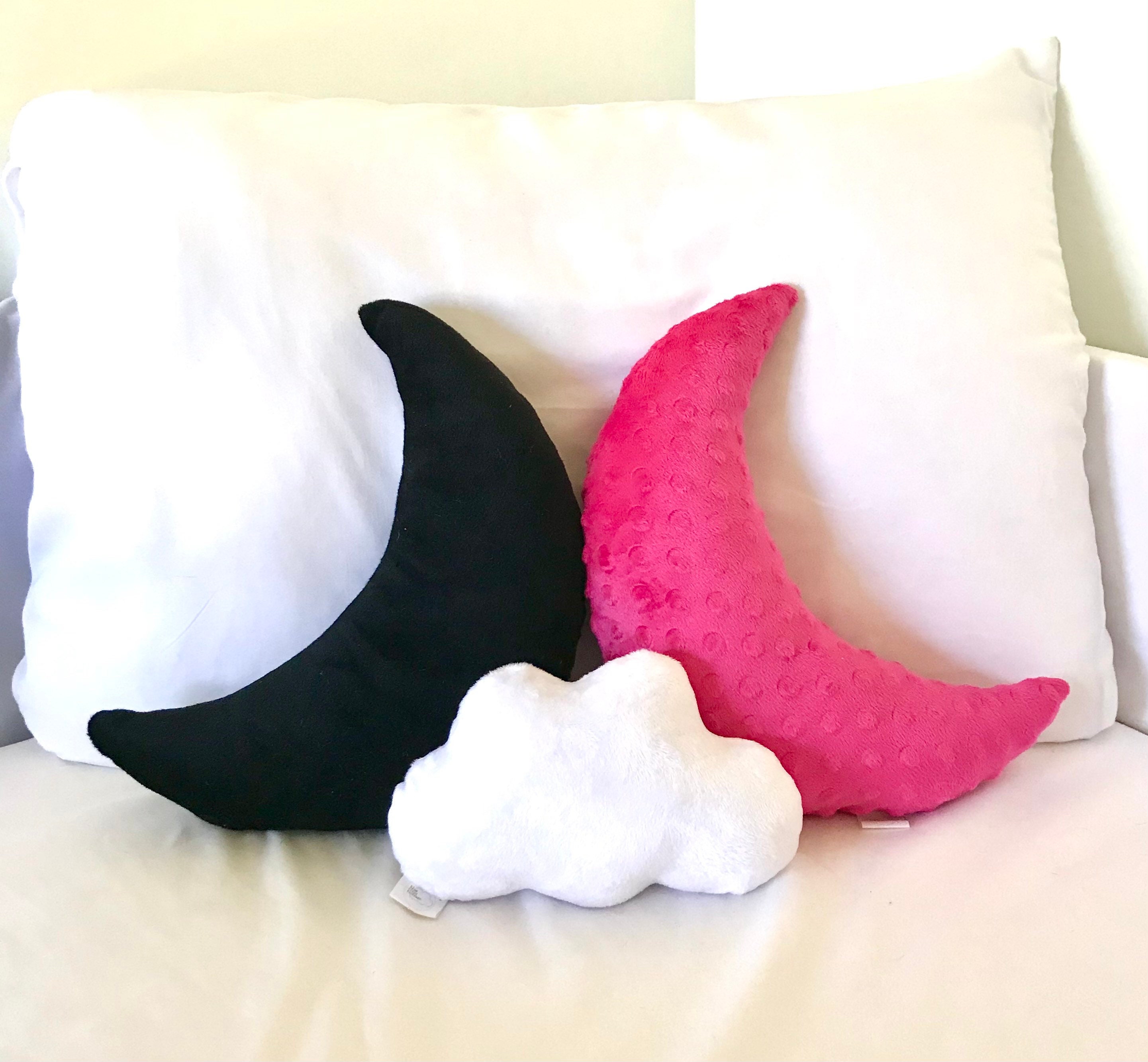 Moon Shaped Pillow Moon Nursery Decor Crescent Moon Moon Etsy