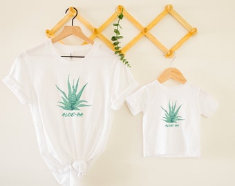 Aloe-ha Unisex TShirt | Unisex Summer Shirt | Aloha Shirt | Plant Pun Shirt | Women's Plant Shirt | Men's Plant Shirt | Summer 2021 Shirt