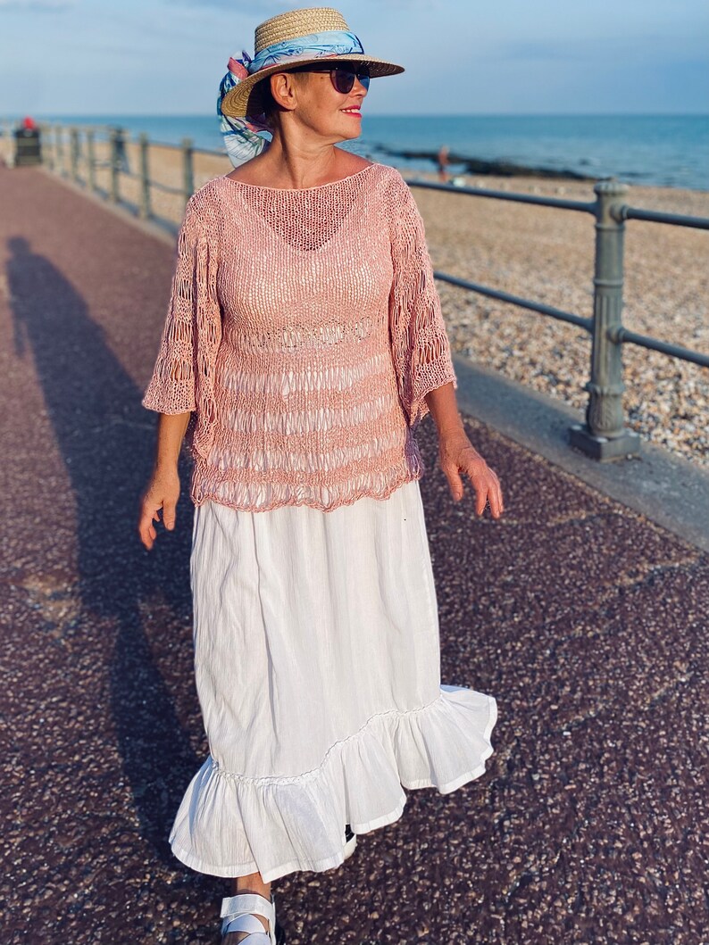 LOOSE LOOP TOP Pdf Knitting Pattern Only.beginner Friendly Knitting ...