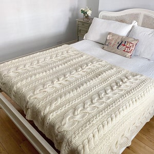 PDF Knitting Pattern Only.cable Here Cable There Blanket.chunky ...