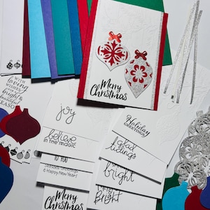 DIY Christmas Card Kit, Cardmaking Kit, Holiday Card Kit, Handmade Christmas Card, Christmas Craft Kit, Christmas Card Kit