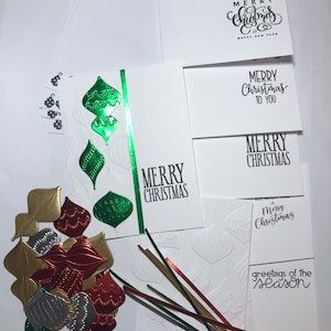Kit de cartão de Natal, Cartão de Natal, Cartões de Natal DIY, Kit para fazer cartões, Kit de artesanato de Natal, Kit de cartão de Natal, Kit de cartão personalizado