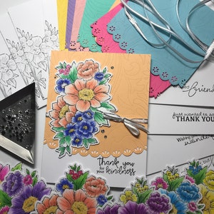 DIY Kartenset, Bastelset, Stampin Up Kartenset, Geburtstagskarte Set, Benutzerdefiniertes Kartenset, Dankeskarten Set, Freundschaftskartenset, Liebeskartenset