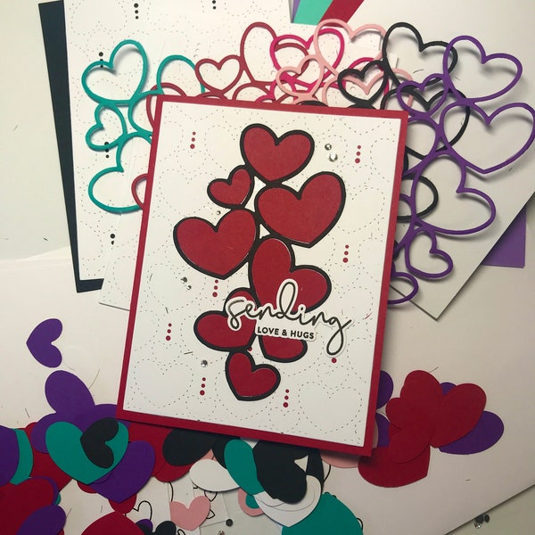 DIY Card Kit, Card Making Kit, Craft Kit, Valentine Card Kit, Love Card Kit, Custom Card Kit, Heart Card Kit, Jigsaw Card Kit