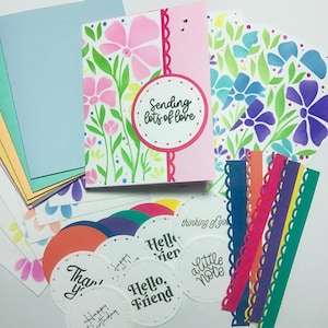 Kit de cartes à faire soi-même, Kit de fabrication de cartes, Kit de créations manuelles, Kit de cartes d'anniversaire, Kit de cartes de Pâques, Kit de cartes Thinking of You, Kit de cartes personnalisées, Carte de fête des mères