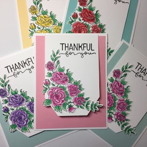 Cartão feito à mão, cartão de agradecimento, cartão Stampin Up, cartão personalizado, cartão de aniversário, cartão de melhoras, cartão de amizade, cartão de simpatia, cartão de saudades