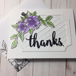 Tarjeta hecha a mano, tarjeta estampada, tarjeta coloreada a mano, tarjeta troquelada, tarjeta de agradecimiento, tarjeta de amor, tarjeta de felicitación, tarjeta de saludo para un amigo