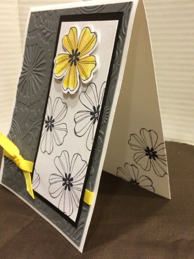 Card Kit Stamped Card Kit Handmade Card Kit Embossed Card Etsy