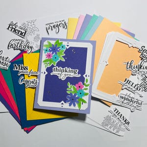 Kit per biglietti d'auguri, kit per biglietti fai da te, kit per biglietti di compleanno, kit per biglietti di ringraziamento, kit per biglietti di amicizia, kit per biglietti personalizzati, kit per la creazione di biglietti