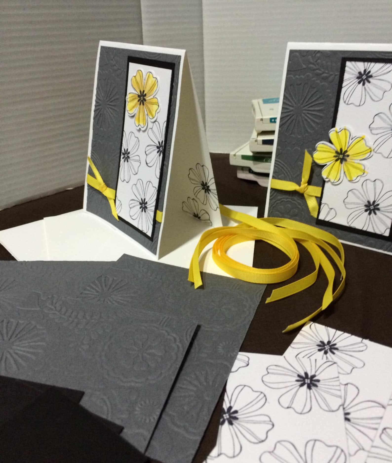 Card Kit Stamped Card Kit Handmade Card Kit Embossed Card Etsy