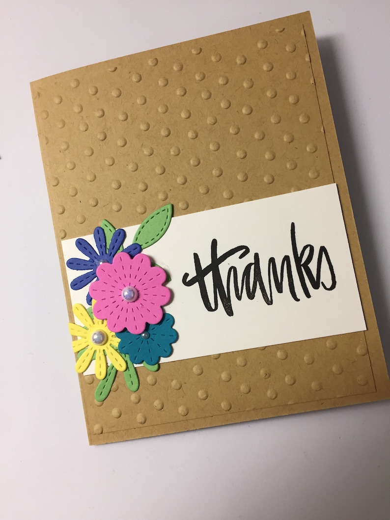 Handmade Card Kit Hand Stamped Card DIY Card Kit Custom Etsy