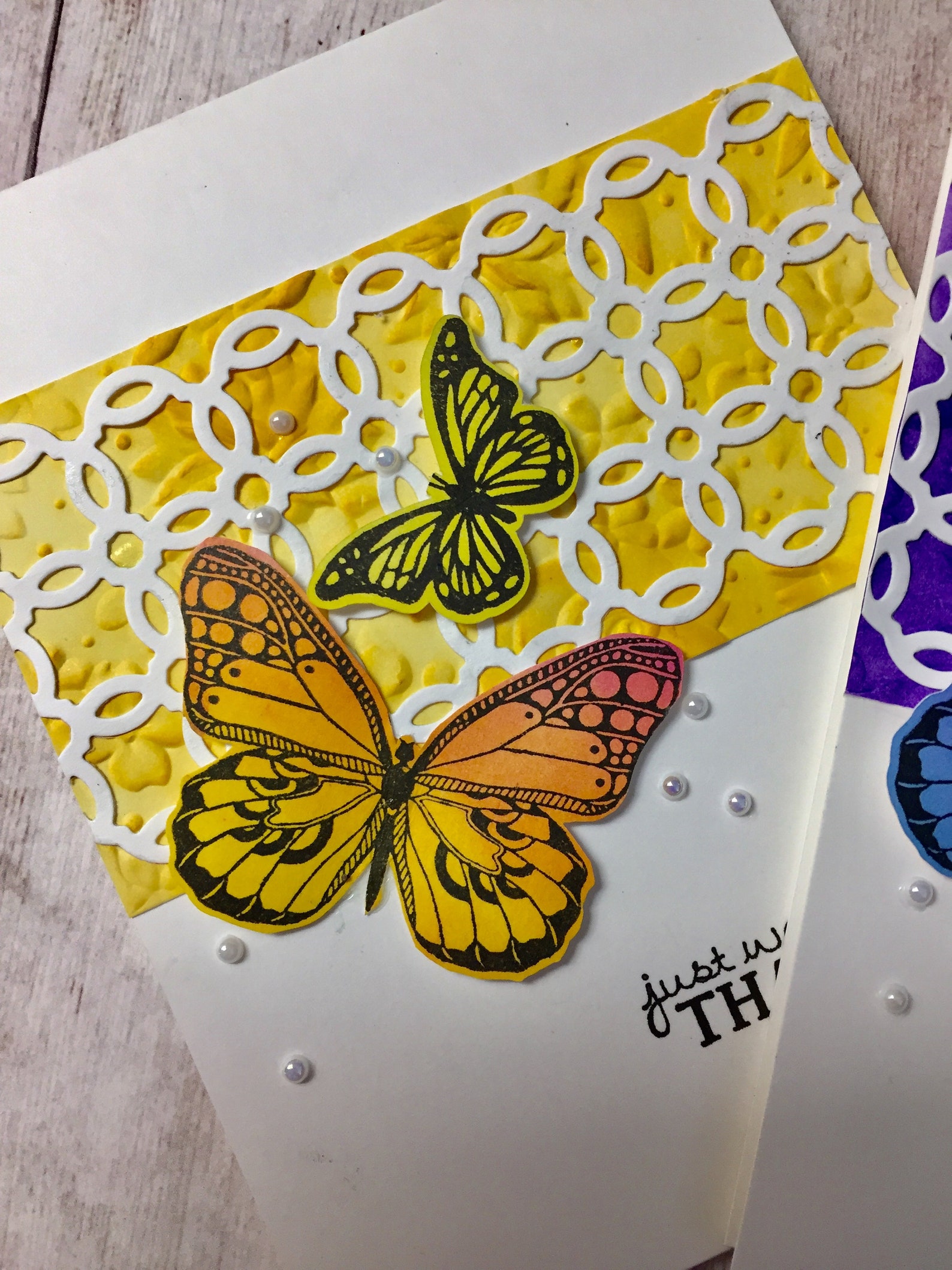 Handmade Card Kit Stamped Card Kit DIY Card Kit Custom Card Etsy