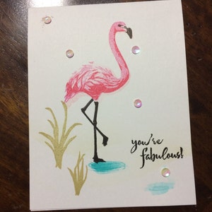 Handmade Card, Hand Stamped Card, Stamped Friendship Card, Handmade Friendship Card, Thinking of You Card,  Handmade Thinnking of You Card