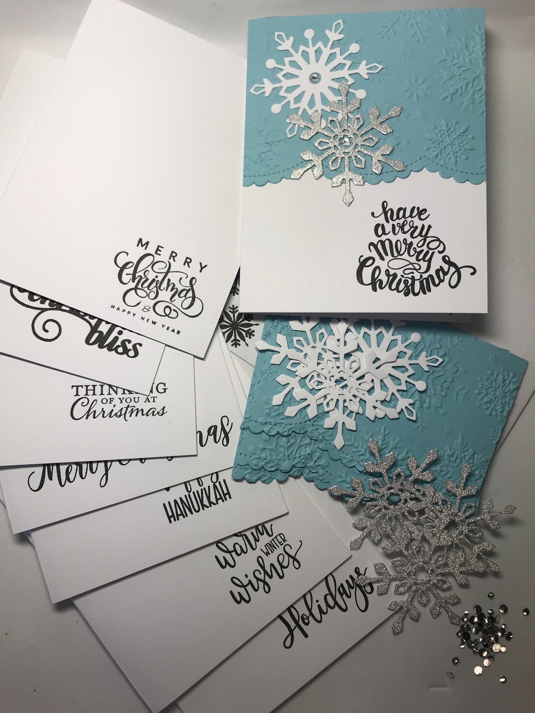 DIY Card Kit, DIY Christmas Card Kit, Cardmaking Kit, Custom Christmas