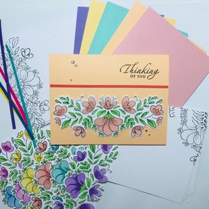 Kit de fabrication de cartes à faire soi-même, Kit de création de cartes, Kit de cartes personnalisées, Kit de cartes d'anniversaire, Kit de cartes d'amitié, Kit de cartes de remerciement, Kit de cartes de fête des mères