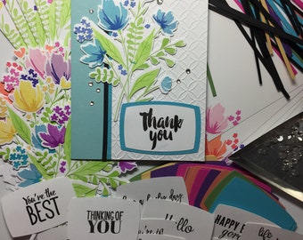 Handmade DIY Card Kit, DIY Card Kit, Custom Card Kit, Birthday Card Kit, Thank You Card Kit, Friendship Card Kit, Die Cut Card Kit