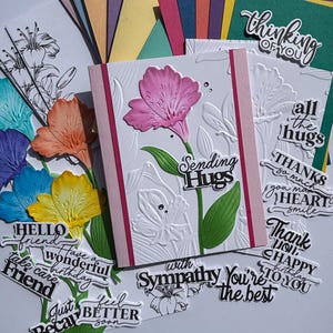 Kit de tarjetas para hacer tú mismo, kit para hacer tarjetas, kit de manualidades, kit de tarjetas personalizadas, kit de tarjetas de cumpleaños, kit de tarjetas de agradecimiento, kit de tarjetas de amistad, kit para pensar en ti