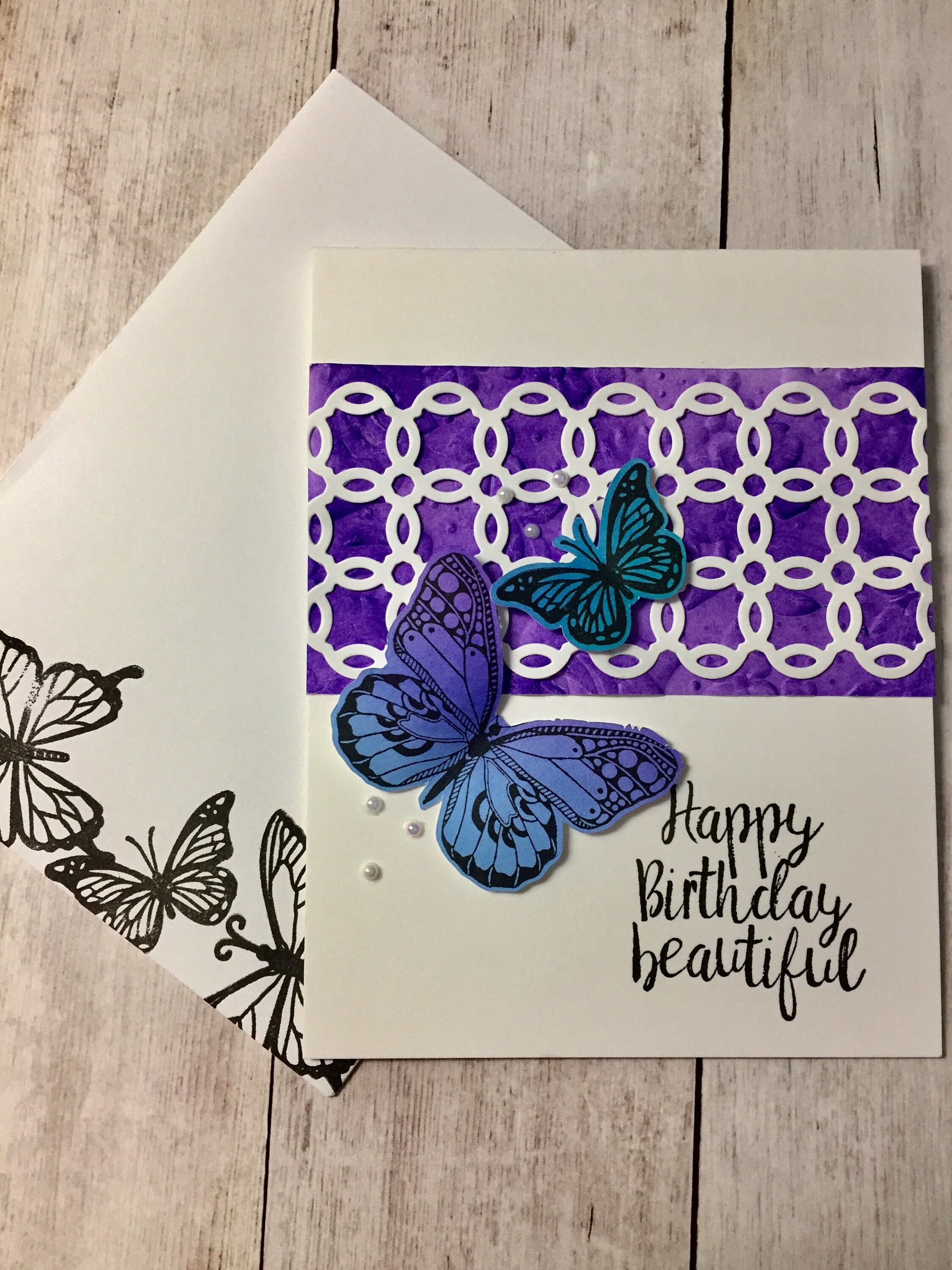 Handmade Card Kit Stamped Card Kit DIY Card Kit Custom Card Etsy