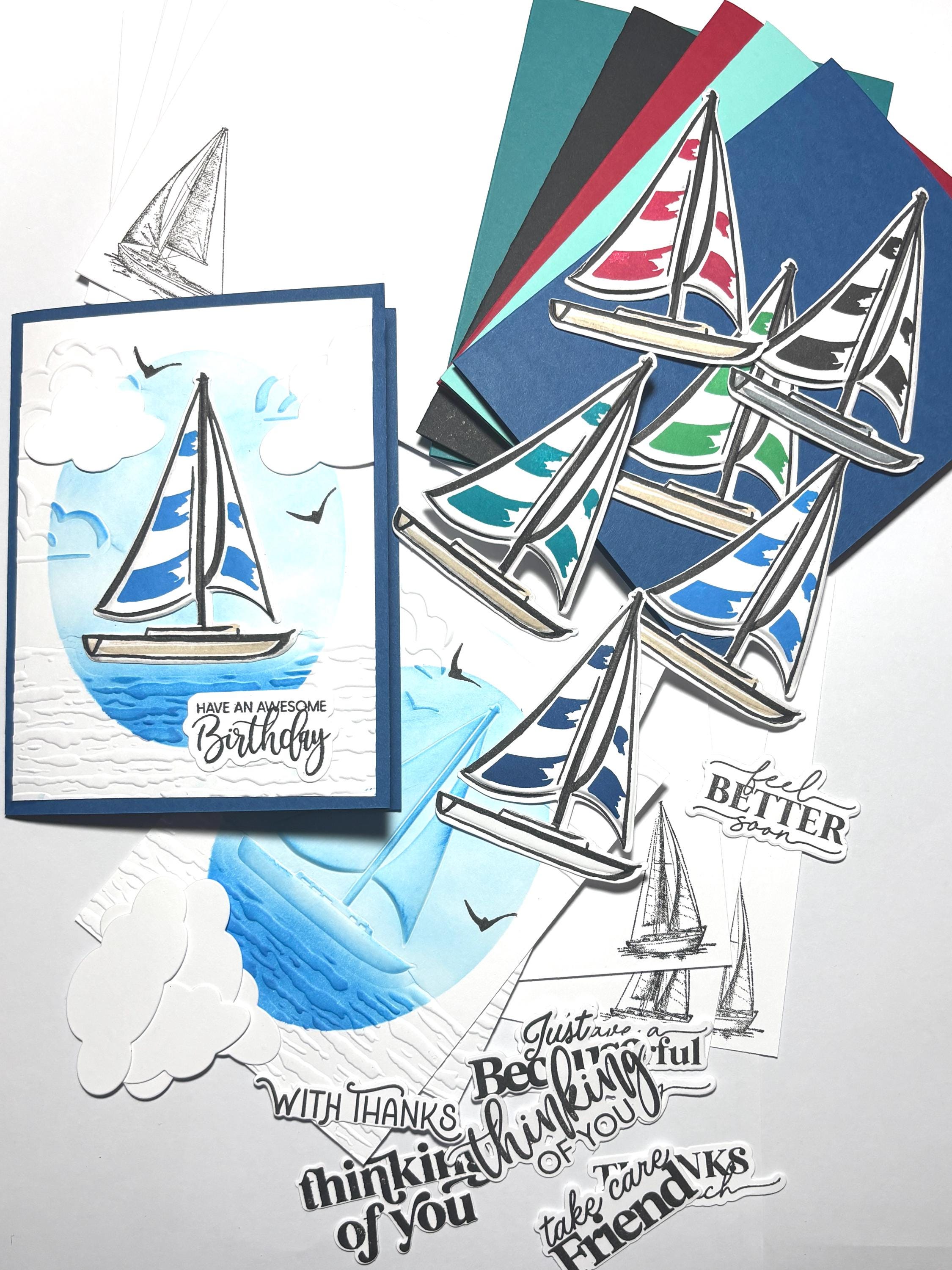 DIY Greeting Card Kit, Sailboat Card