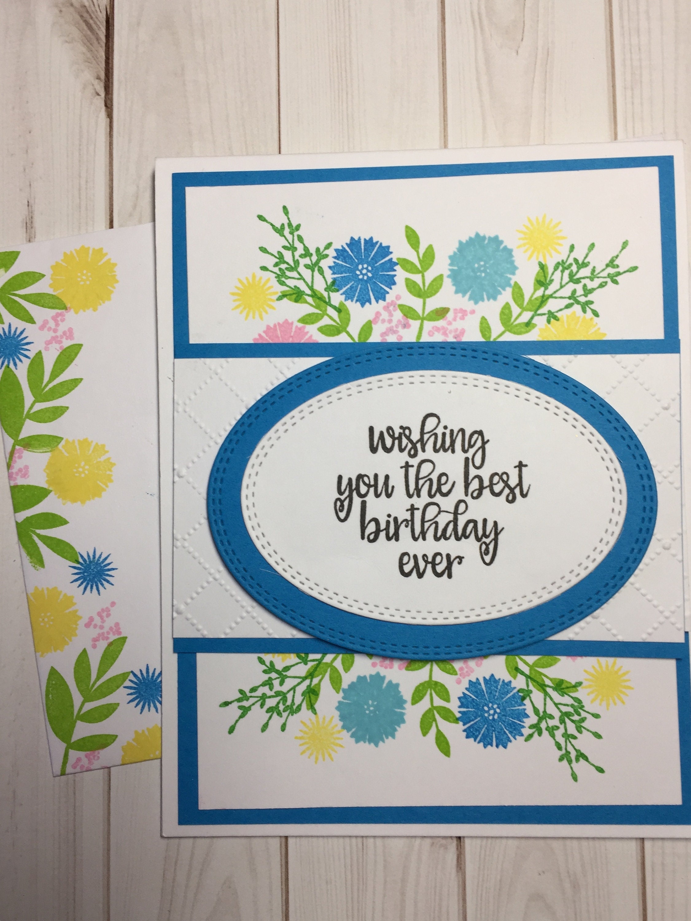 Handmade Card Kit Stamped Card Kit Card Kit DIY Card Kit Etsy