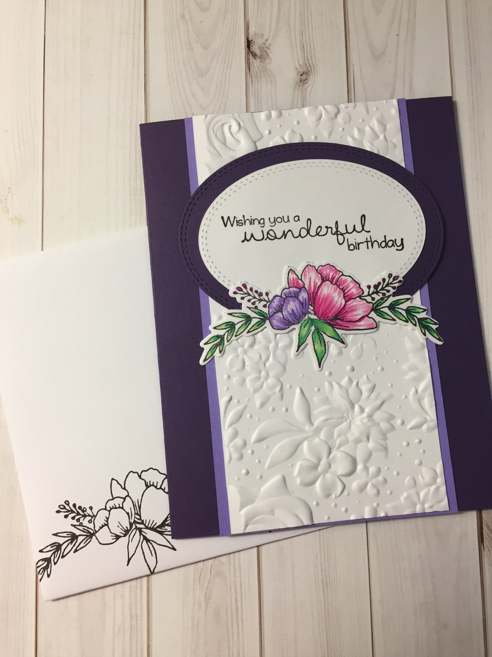 Handmade Card Kit Stamped Card Kit DIY Card Kit Custom Card Etsy