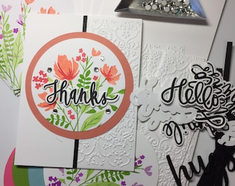 DIY Card Kits, Handmade Card, Birthday Cards, Custom Card Kits, Thank You Cards, Thinking of you Cards, Mothers Day Card, Friendship Cards