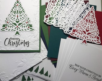 DIY Card Kit, DIY Christmas Card Kit, Christmas Card, Custom Card Kit, Holiday Card Kit, Christmas Craft Kit, Handmade Christmas Cards