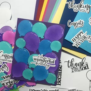 Kit de cartes à faire soi-même, Kit de fabrication de cartes, Carte d'anniversaire, Carte de rétablissement, Carte de fête, Carte de remise des diplômes, Carte de remerciement, Carte d'amour, Kit de cartes personnalisées