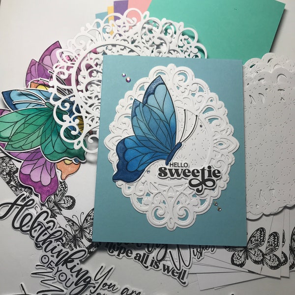 DIY Card Kit, Cardmaking Kit, Craft Kit, Birthday Card Kit, Thanks Card Kit, Thinking of You Card Kit, Custom Card Kit, Friendship Card Kit