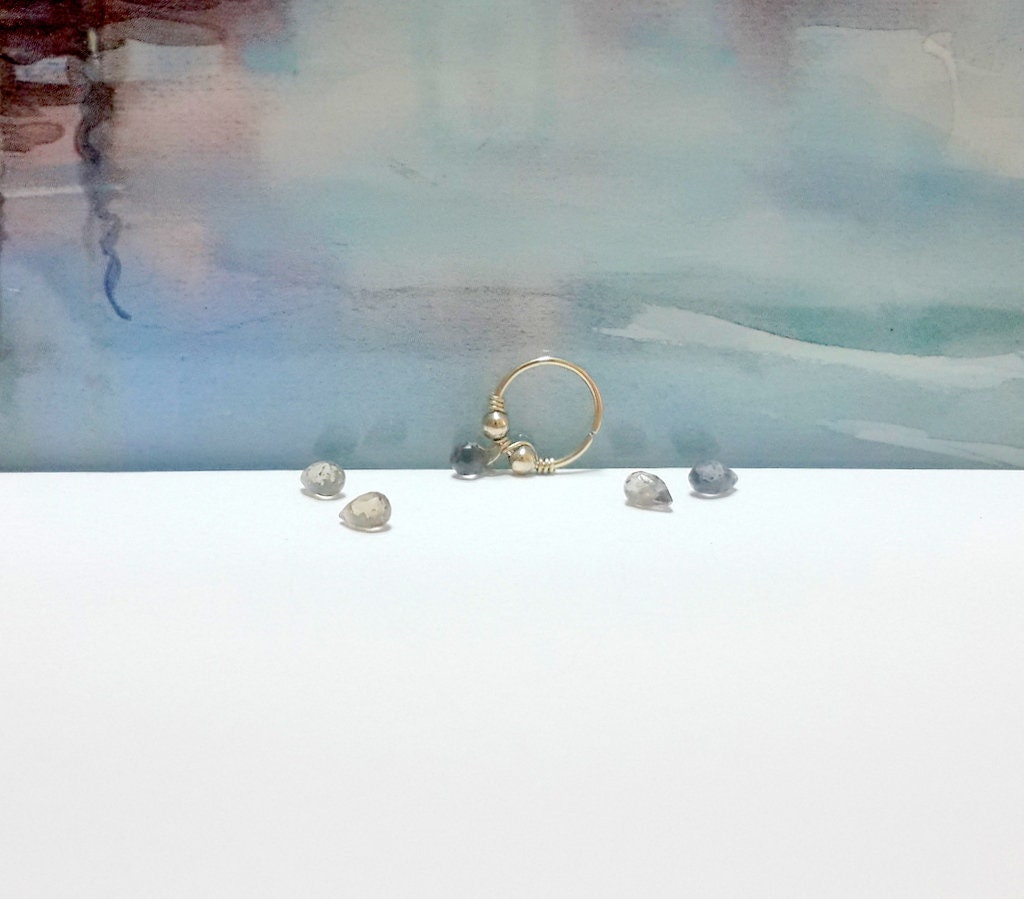 2 Perline Briolette A Pera In Zirconia Cubica - Champagne 7x18mm - Egemmall