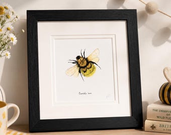 Bumble Bee Framed Square Print