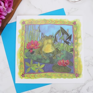 Frog greetings card