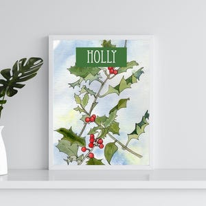 Floral Print Holly Picture