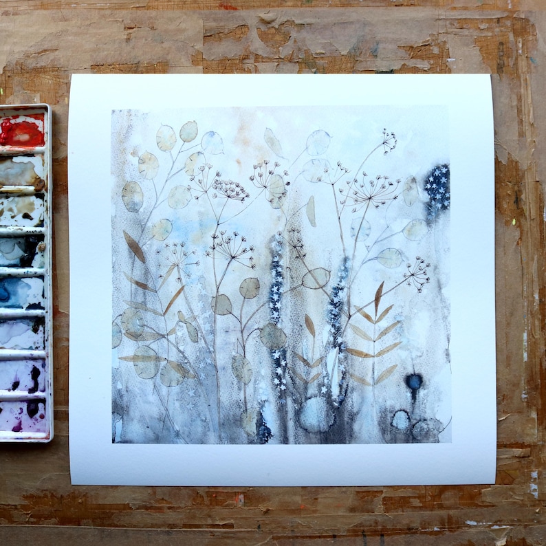Honesty Watercolour Giclee Print image 1