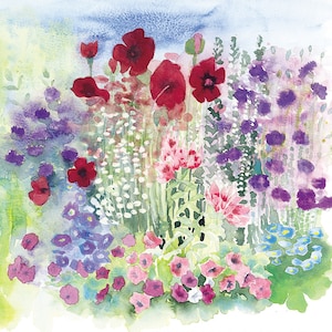 Cottage Garden Border Print
