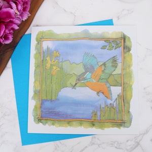 Kingfisher greetings card