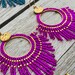 see more listings in the Beaded hoops earrings section