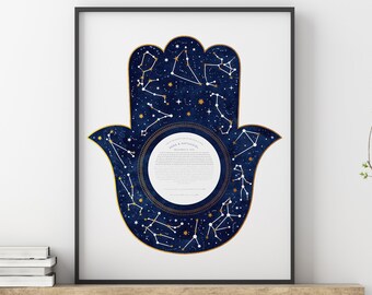 Destiny Hamsa Ketubah